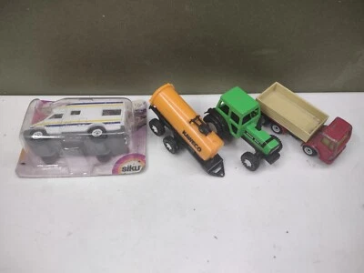 (Playworn) Siku 1022 Iveco Motorhome Turbo DX6.31 Green Tractor Kaweco Tanker — 第 1/4 张图片