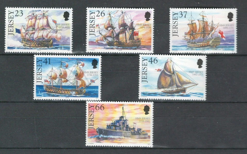 JERSEY BRITISH COMMONWEALTH WARSHIPS WW II MNH SET STAMPS LOT(SHI 152) - Image 1 of 1