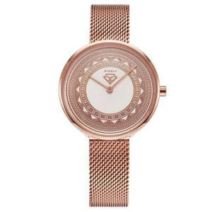 DJADEE Damenuhr "Infinity" 3D Design Edelstahl 18K 750 Rosegold vergoldet U6043D - Bild 1 von 3