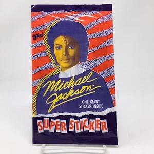 Michael Jackson, Topps , One Giant Sticker Inside Made in USA Sealed Pack - Picture 1 of 2