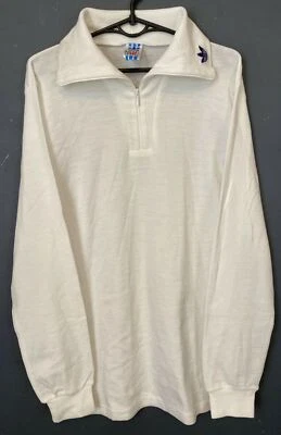 MEN'S VINTAGE OLD ADIDAS MADE IN WEST GERMANY SHIRT JERSEY LONG SLEEVE SIZE L - Image 1 of 4