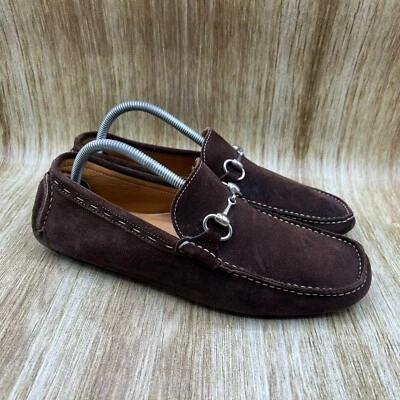 Zapatos de vestir To Boot New York Horsebit Mocasines para hombre talla 8,5 D marrón gamuza Foto 1 de 4