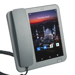 Karta SIM Android Stały bezprzewodowy telefon stacjonarny Ekran dotykowy Smart Video Phone - Zdjęcie 1 z 12