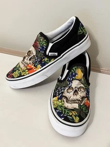 Vans Slipper Frucht Trauben Totenkopf Skateschuhe schwarz weiß Jugend Herren 4 Damen 5,5 - Bild 1 von 16