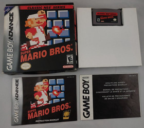 Super Mario Bros. Classic NES Series (Nintendo Game Boy Advance, GBA 2004) CIB