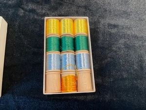 Vintage Hard Shell Nymph Fly Tying Floss Thread Material Silk? 10yard 8 full + 2 - Picture 1 of 2