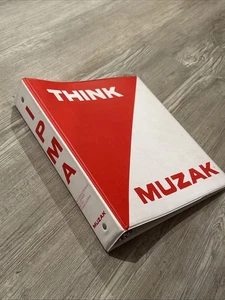 Vintage MUZAK Three 3 Ring Binder, THINK, IPAM Planned Music Association, Merch - Bild 1 von 8