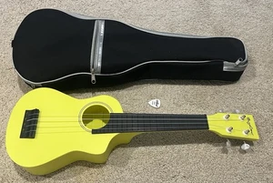 Bugs Gear Ukulele ,Yellow, Plastic, Durable, 4 String, Camping, Not A Toy! - Picture 1 of 2