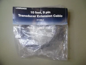LOWRANCE XT-10BLK TRANSDUCER EXTENSION CABLE 10' FEET 000-00099-006 - Picture 1 of 4