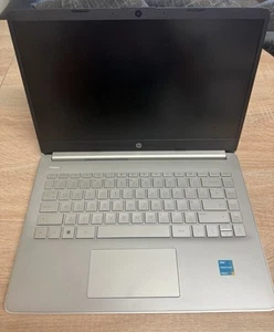 HP 14-inch Laptop Intel Pentium Gold, 128GB SSD, Silver - Picture 1 of 8