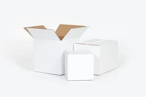 25 Pack 12x12x10" White Corrugated Shipping Boxes ECT-32 Packing Carton - Picture 1 of 1