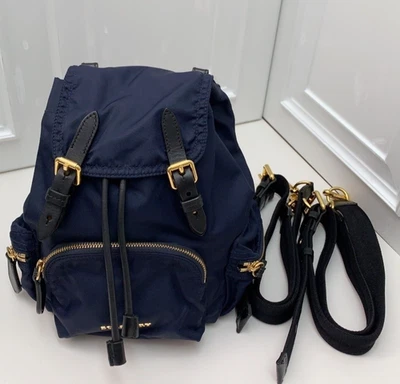 Burberry Mochila Bolso de Hombro Azul Foto 1 de 4