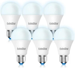 EXTRASTAR LED Light Bulbs x 6 E27 A60 3000K Warmlight 1500lm 120W Light Bulb - Picture 1 of 7