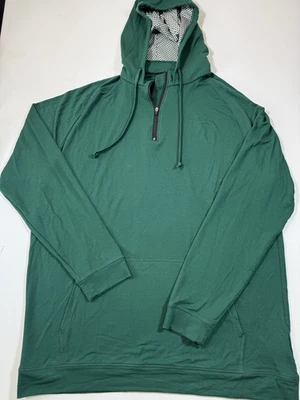 Swannies Birdie Sudadera con Capucha Para Hombres 2XL Verde 1/4 Cremallera Rendimiento Elástico Pullover Golf Foto 1 de 4