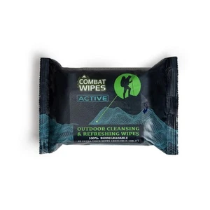 Combat Wipes ACTIVE Outdoor Wet - Extra 25 Count (Pack of 1), Active  - Picture 1 of 7