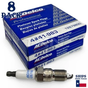 ACDelco 41-983 Platinum Spark Plug - 8 Pack - 12679800 - Picture 1 of 2