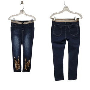 Wonder Nation Girls Flip Sequin Denim Jeans L (10-12) - Picture 1 of 1
