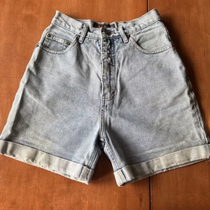 Vintage Y2K Route 66 hoch tailliert Mom Denim Shorts Gr. 7/8 Bündchen 90er - Bild 1 von 10