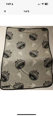 FortNite Battle Bus Plush Throw Blanket 46" X 60" New - Image 1 of 3