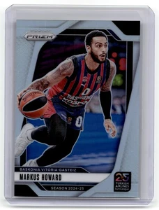 2024-25 Panini Prizm Turkish Airlines EuroLeague #20 Markus Howard Silver Prizms - Picture 1 of 2