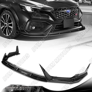 For 22-25 Subaru WRX CS-Style Painted Black Front Bumper Lip Body Kit Spoiler - Bild 1 von 6