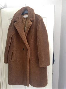 Hobbs Women’s Clare Teddy Coat In Vicuña (brown) Size Medium New With Tags - Picture 1 of 5