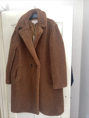 Hobbs Women’s Clare Teddy Coat In Vicuña (brown) Size Medium New With Tags - Image 1 of 4