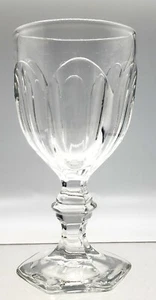 Heisey Clear Glass Wine No. 341 Puritan Pattern 6 Panel 4" Tall c.1896-1905 EAPG - Picture 1 of 6