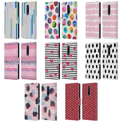 OFFICIAL NINOLA GEOMETRIC 2B LEATHER BOOK WALLET CASE COVER FOR ONEPLUS PHONES - Image 1 of 4