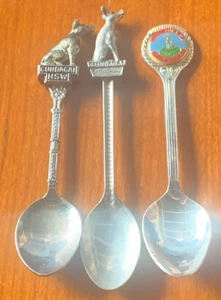 3 x Vintage Gundagai Tucker Boy Souvenir Spoons - Australian - Picture 1 of 11