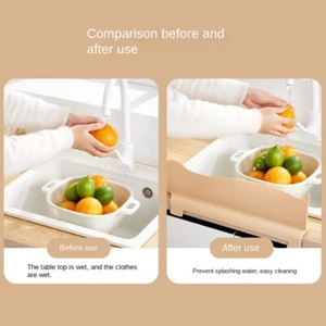 Reusable Sink Splash Guard Water Blocking Board Kitchen Accessories - Picture 1 of 15