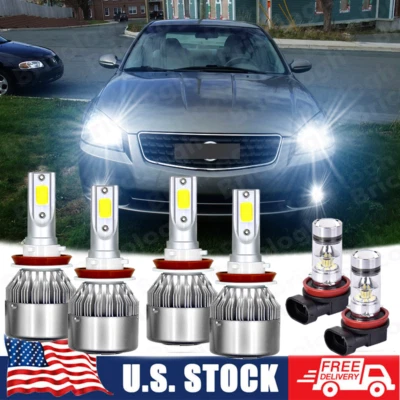 Para Nissan Altima 2007-2016 Combo Faro LED Alto Bajo + Bombillas Antiniebla KIT F Foto 1 de 4