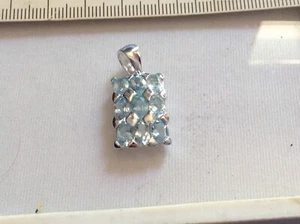 SILBER ANHÄNGER VERGOLDET MIT NATÜRLICHEN BRASILIANISCHEN TOPASEN - Bild 1 von 3