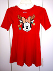 DISNEY MINNIE MOUSE GIRL'S RED KNIT PULLOVER DRESS-M(7/8)-NWOT-CUTE/COMFY