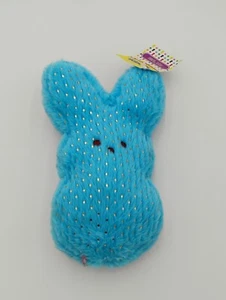 Peeps blau Glitzer Glitzer Hase Plüschtier Stofftier 8 Zoll - Bild 1 von 7