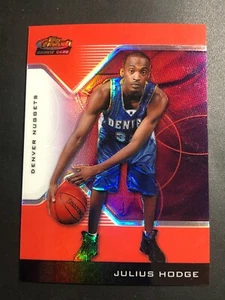 JULIUS HODGE 2004-05 Finest RED REFRACTOR Rookie Card #210 Ser #d /159 NUGGETS - Picture 1 of 2
