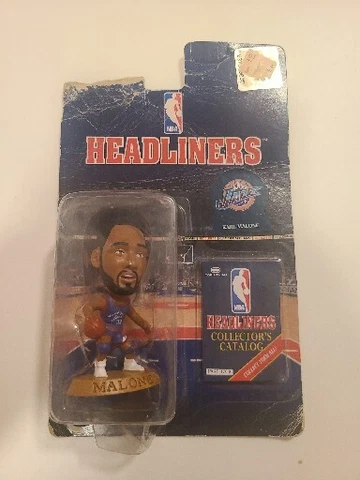 1996 Karl Malone HEADLINERS NBA Corinthian Utah Jazz NIB Cover