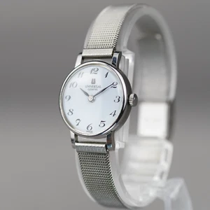 Universal Geneve Mechanical Wristwatch Women's Watch Silver 22mm Stainless band - Picture 1 of 21