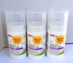 Lot Of 3 Burts Bees Soothing Chest Rub With Lavender And Eucalyptus 1 Oz Each - Picture 1 of 4
