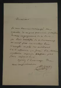 François-Auguste-Marie Mignet - Autographed Letter Signed to Mr. Voiselle - Picture 1 of 5