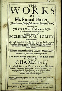 The Works of Mr. Richard Hooker 1662 hardcover London ORIGINAL VERY RARE - Bild 1 von 3