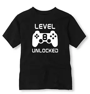 Gamer Birthday Boy Birthday Shirt, Level Unlocked Birthday Shirt, Level Unlocked - Picture 1 of 4