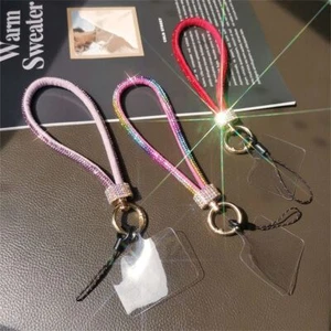 Anti Loss Mobile Phone Lanyard Rhinestone Diamond Lanyard Hanging Ornaments - Zdjęcie 1 z 20