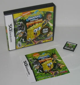 Nintendo DS Spongebob Squarepants Globs Doom USED w/Box Tested Works/Saves Great - Picture 1 of 7