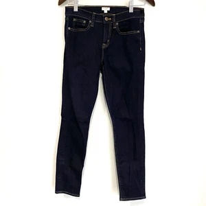 JCREW New Women 25x28 Dark Wash Mid Rise Stretch Skinny Jeans Style C9176 MM8 - Picture 1 of 4