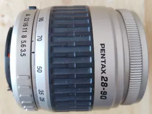 28-90mm Pentax mid-range zoom f3,5-5.6 with front and rear caps - Photo 1 sur 9