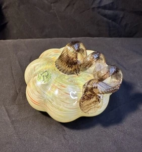Vintage DS Art Glass Murano Glass Pumpkin Gourd - Picture 1 of 6