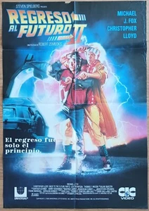 Zurück in die Zukunft 2 ORIGINAL spanisch '89 CIC Video POSTER Michael J. Fuchs SELTEN - Bild 1 von 4