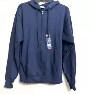 Mission Ridge Men’s Navy Blue Long Sleeve Hooded Hoodie Sweatshirt Size S NWT - Picture 1 of 8