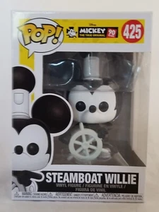 FUNKO POP! Disney Mickey the True Original Steamboat Willie Vinyl Figure #425 - Picture 1 of 7